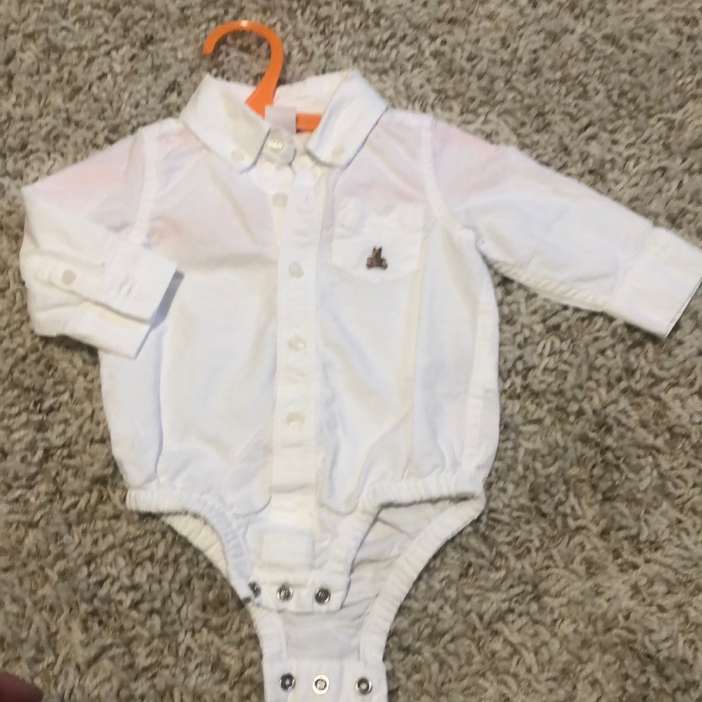 Nwot Baby Gap Brennan bear dress shirt body suit